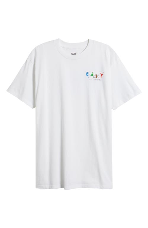 Shop Obey Play Cotton Graphic T-shirt In White