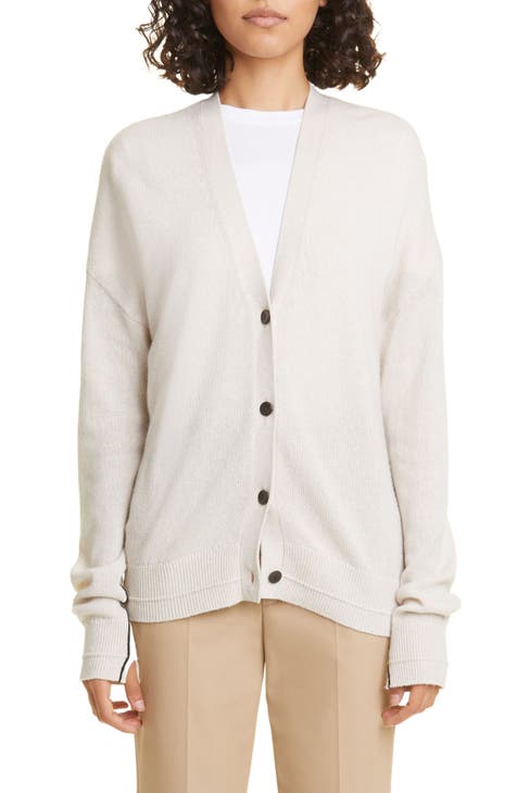 Tahari Hooded Cotton Cashmere Cable-Knit Robe - Long Sleeve - Save 50%