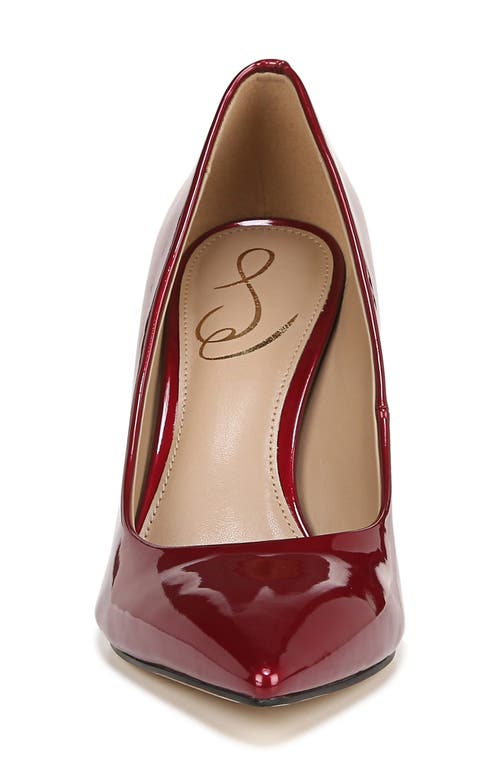 Shop Sam Edelman Hazel Pointed Toe Pump In Holly Red