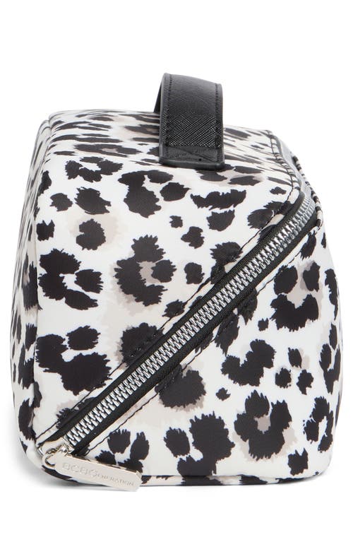 Bcbg Fold Out Cosmetic Case In Snow Leopard