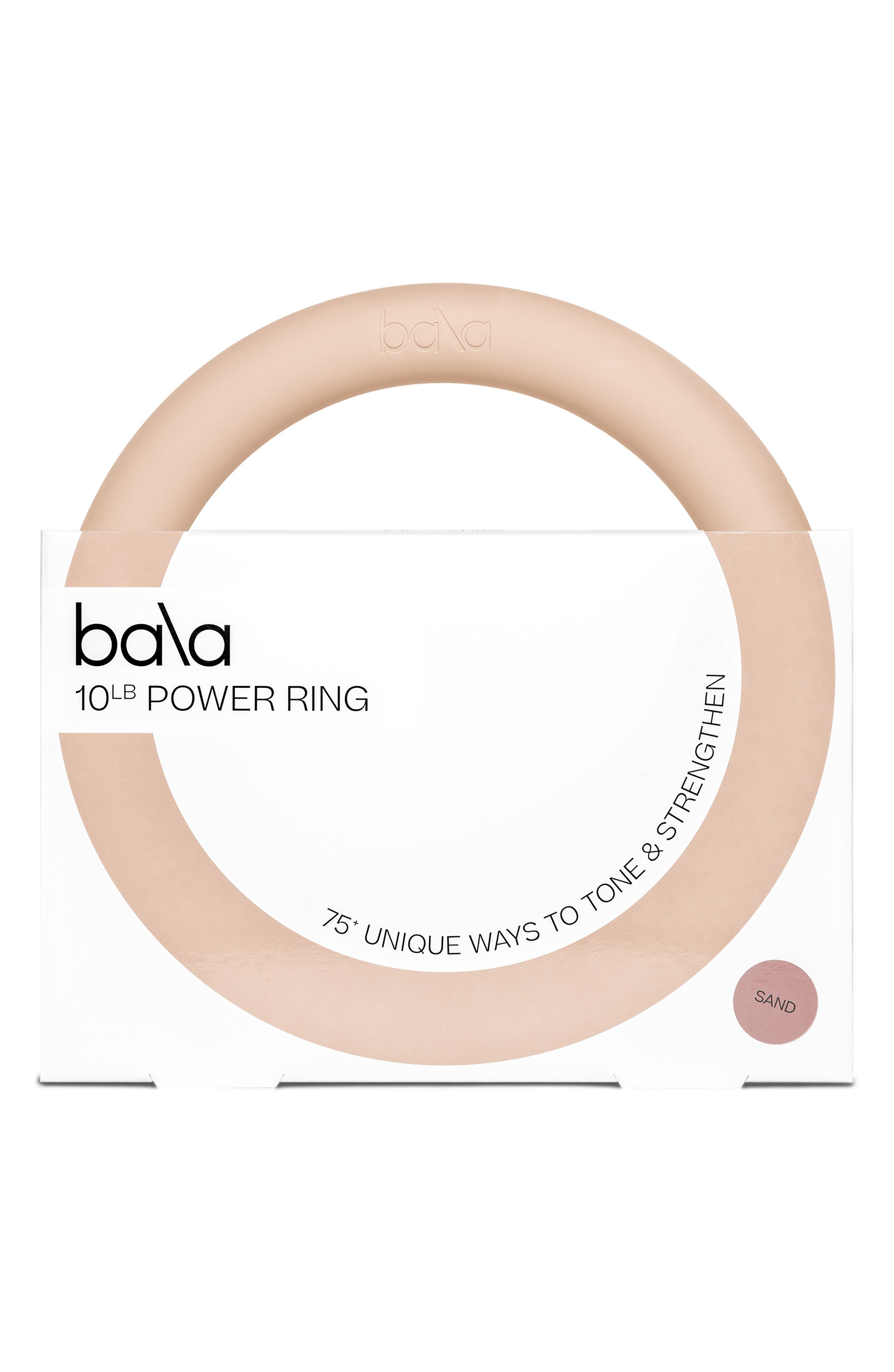 Bala Silicone & Recycled Steel Power Ring in Sand at Nordstrom