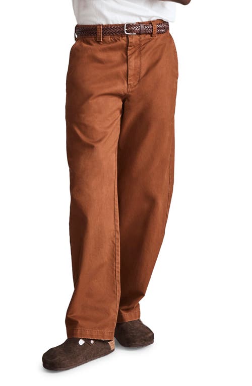 Cotton Twill Chino Pants in Clifftop Brown