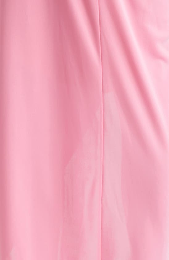 Shop Cinq À Sept Delaney Off The Shoulder Jersey Dress In Flamingo