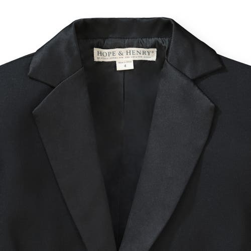 Hope & Henry Baby Boys' Tuxedo Jacket, Infant In Black