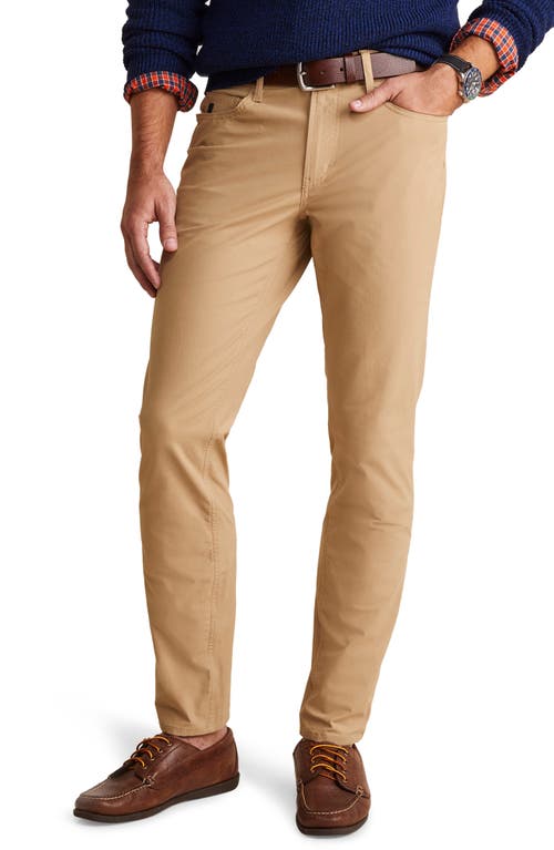 On-The-Go Water Repellent Stretch Canvas Pants in Officer Khaki