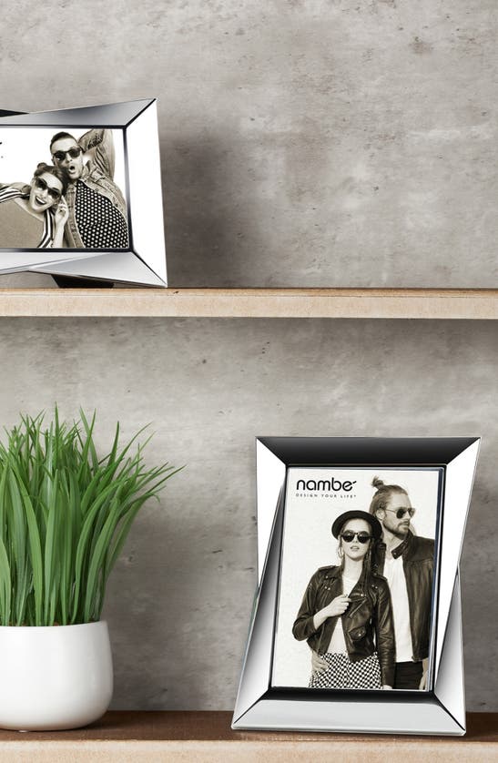 Shop Nambe Nambé Bevel Picture Frame In Silver