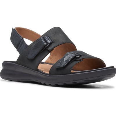 Clarks Un Adorn Slingback Sandal- Black