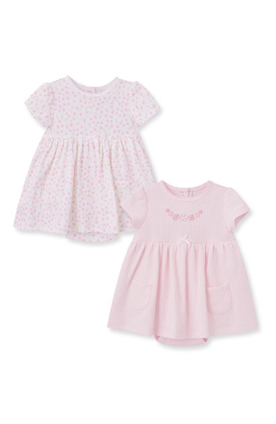 Little Me Babies' Sweet Posy Assorted 2-pack Dresses In Pink