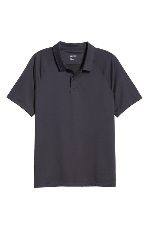 Shop Zella Chip Performance Golf Polo In Black