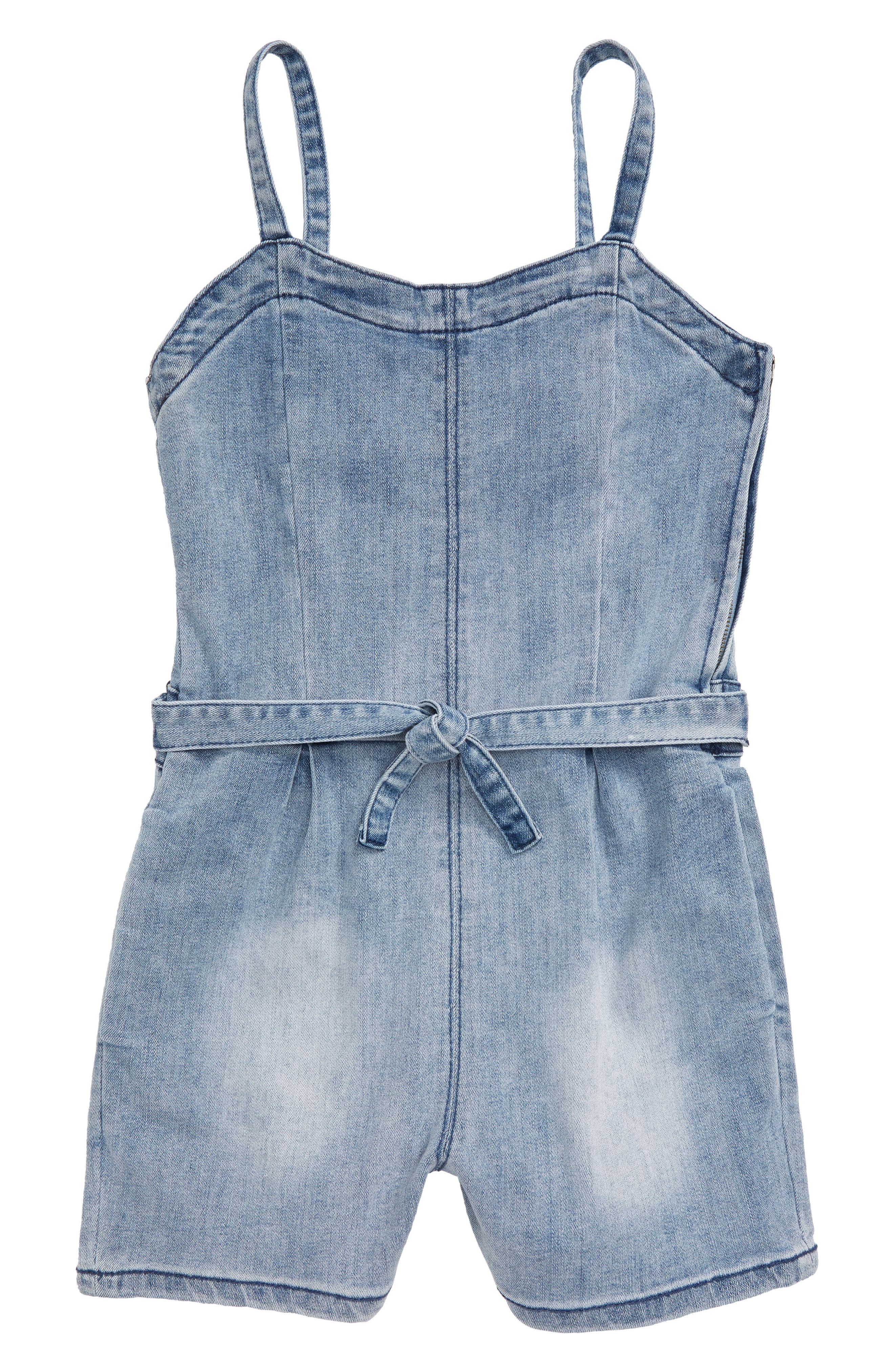 girls denim romper