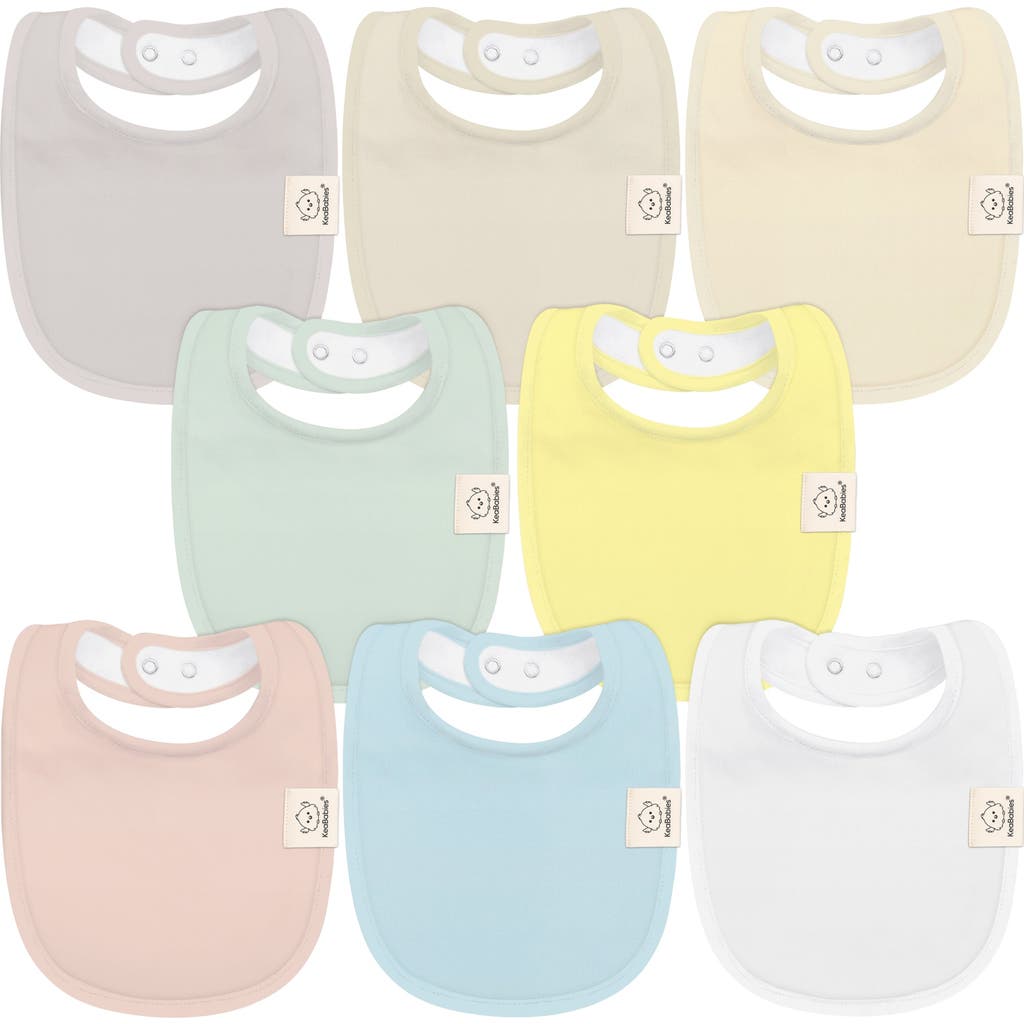 Keababies 8-pack Baby Drool Bibs In Dawn