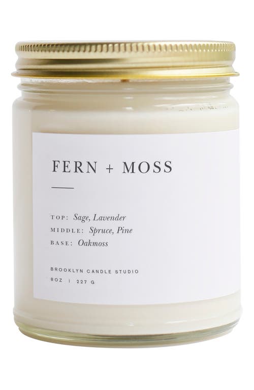 Brooklyn Candle Studio Fern + Moss Scented Jar Candle In Fern Moss
