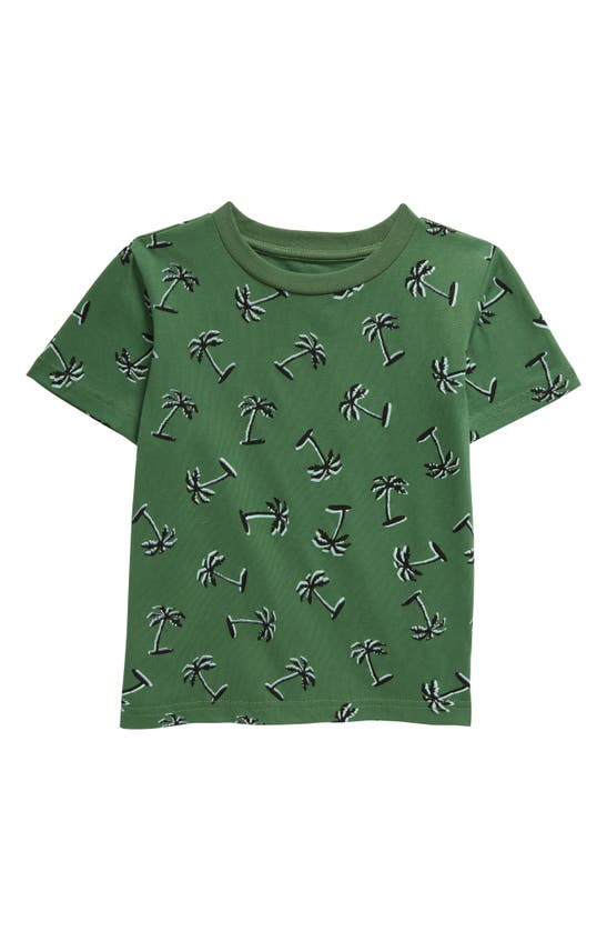 Shop Dot Australia Kids' Palm Tree T-shirt In Forest Green