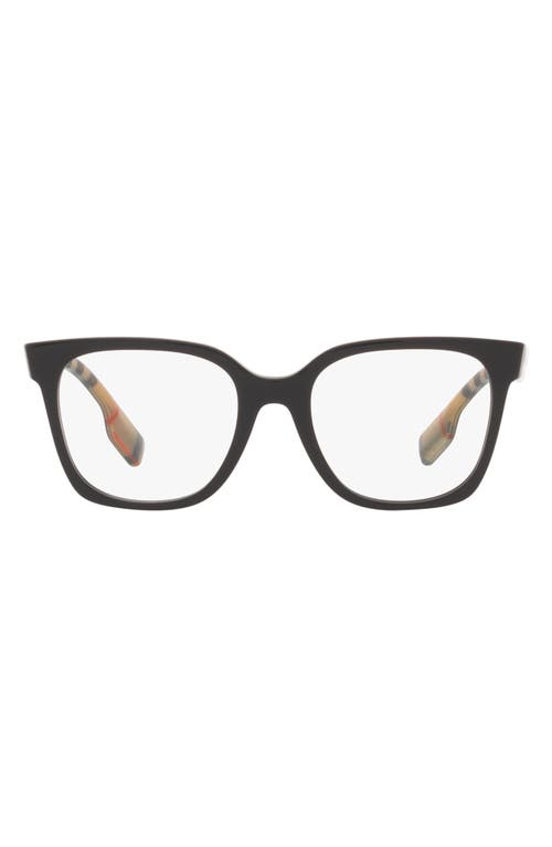 burberry Evelyn 52mm Square Optical Glasses in Black at Nordstrom