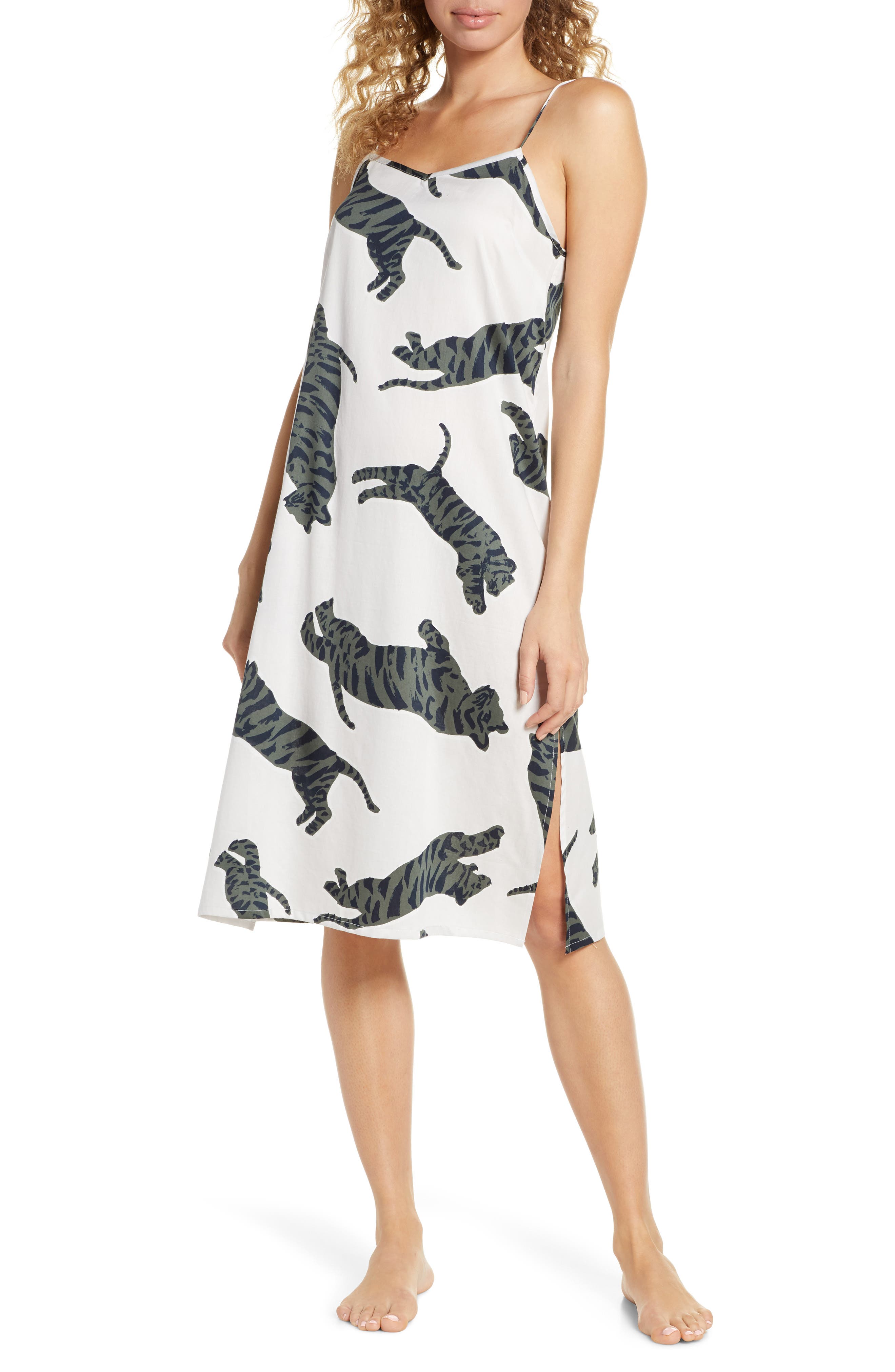 Chalmers Jess Tiger Moon Nightgown, Grey