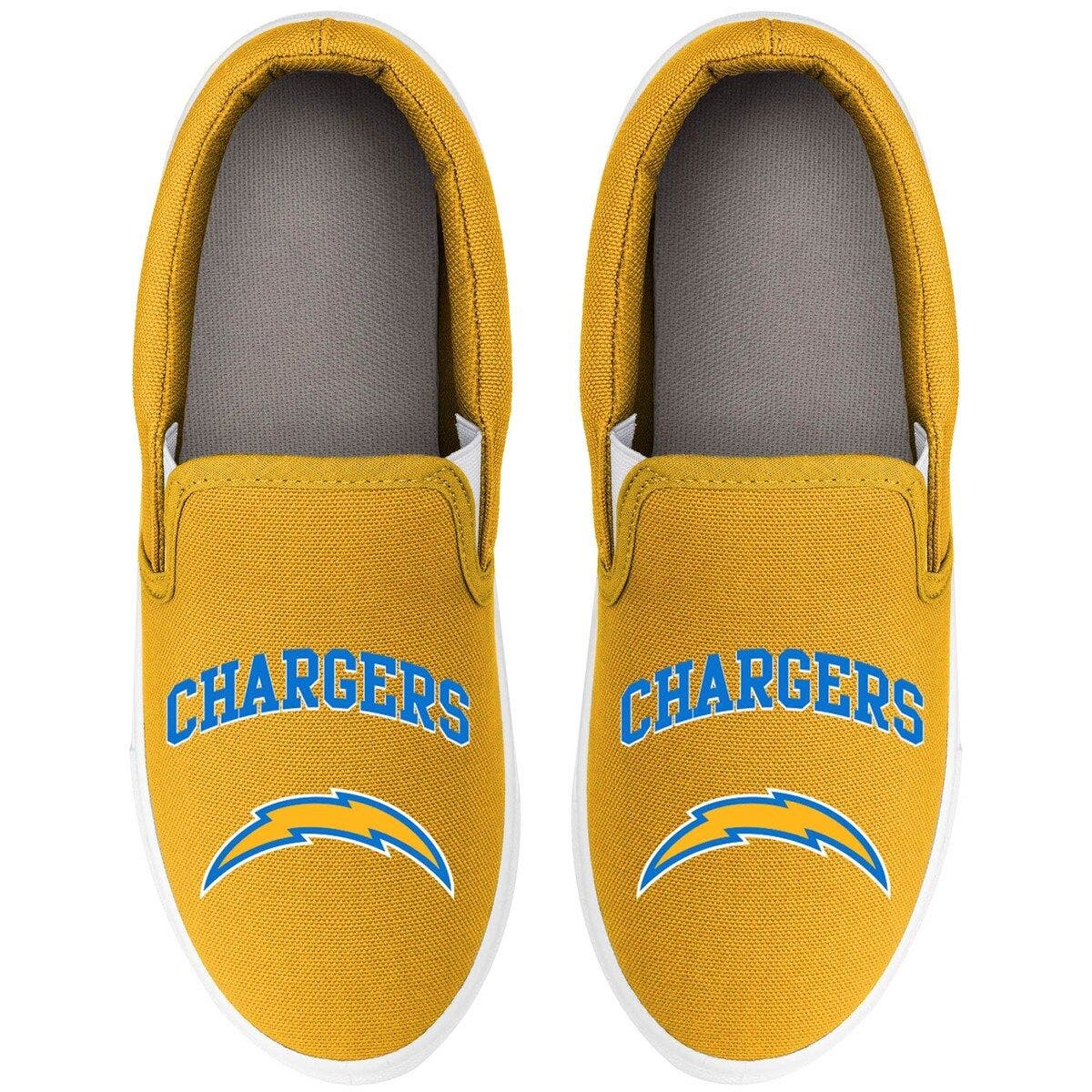 Womens Large Los Angeles Chargers Espadrille Canvas Shoe 