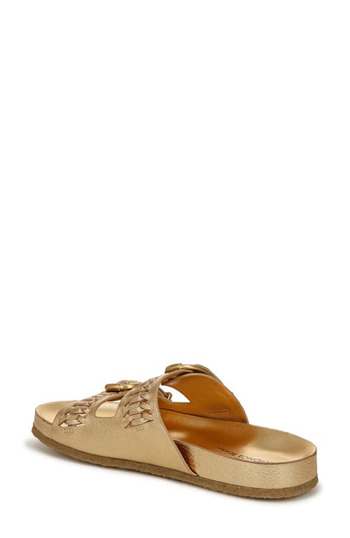 Shop Veronica Beard Paige Slide Sandal In Gold