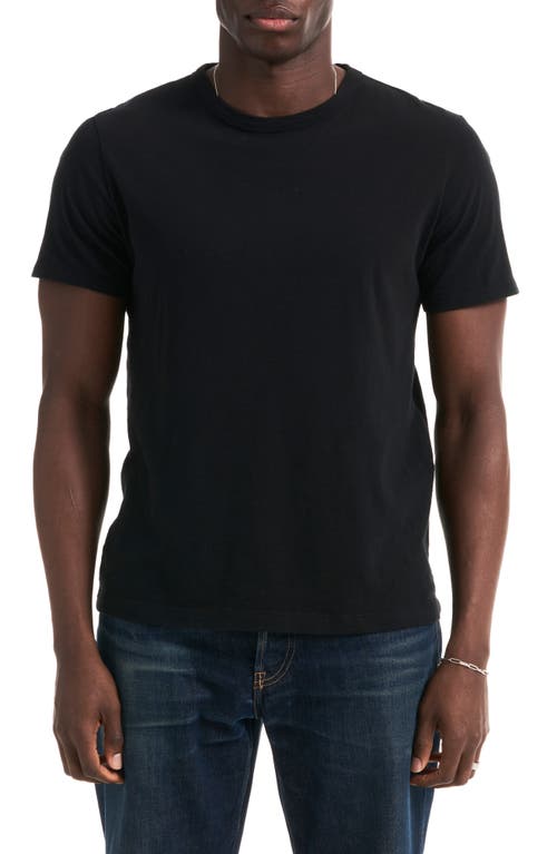Cotton Slub T-Shirt in Black