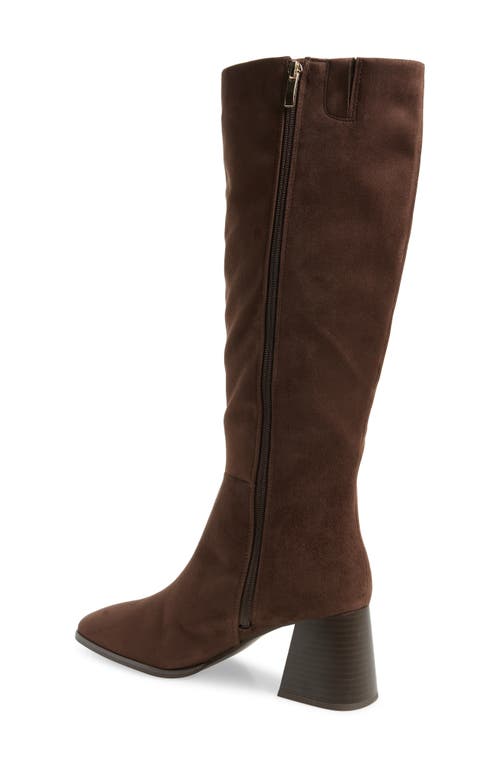 Nordstrom Rack Newbury Block Heel Boot In Brown Chocolate