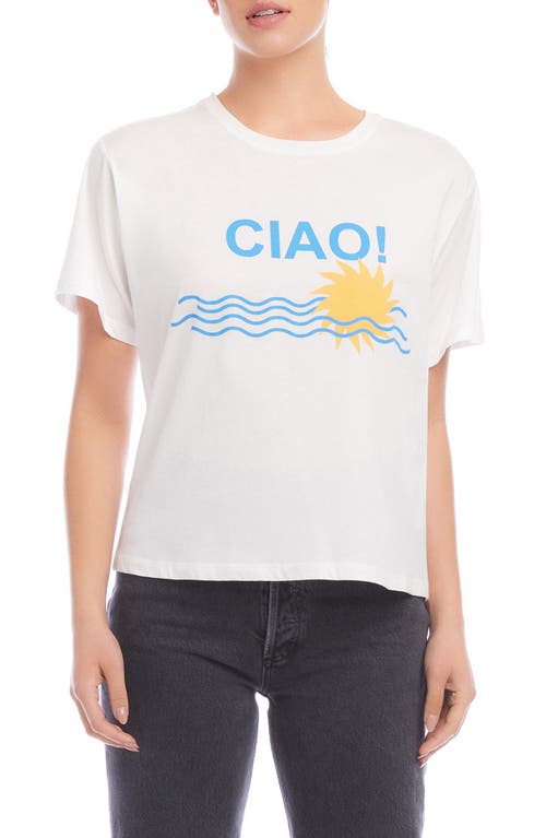 FIFTEEN TWENTY Ciao Organic Cotton Graphic T-Shirt Off White at Nordstrom,