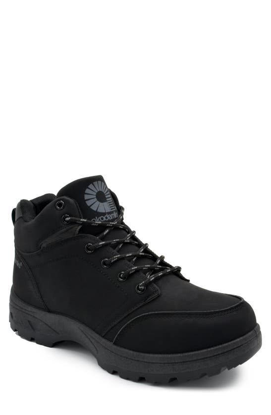 Akademiks Athletic Lace-up Hiking Boot In Black