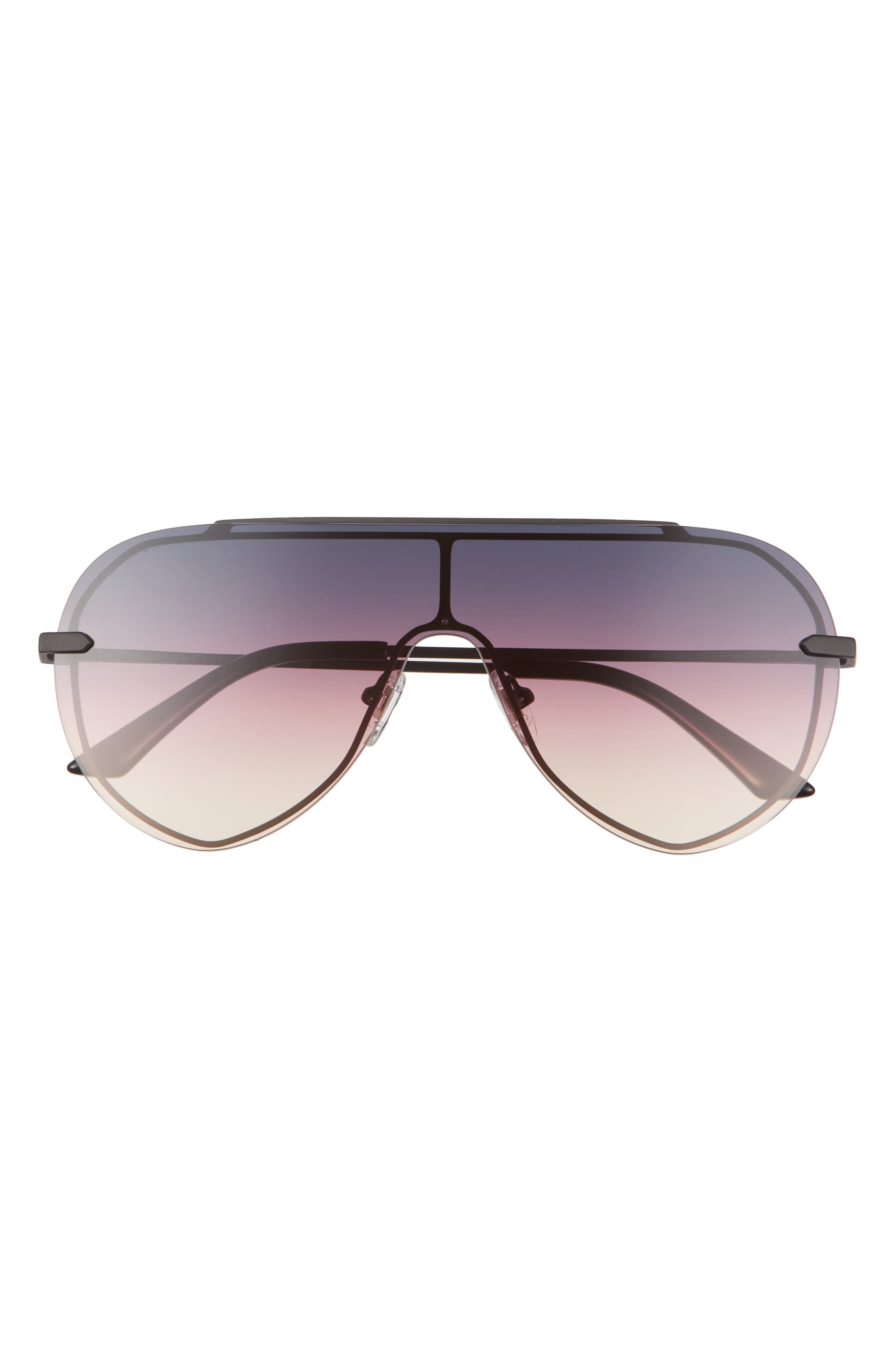 DIFF Imani 139mm Gradient Shield Sunglasses in Twilight Gradient 