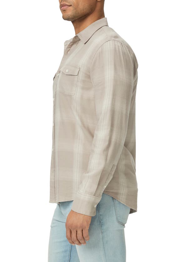 Shop Paige Everett Plaid Flannel Button-up Shirt In Faded Orchid