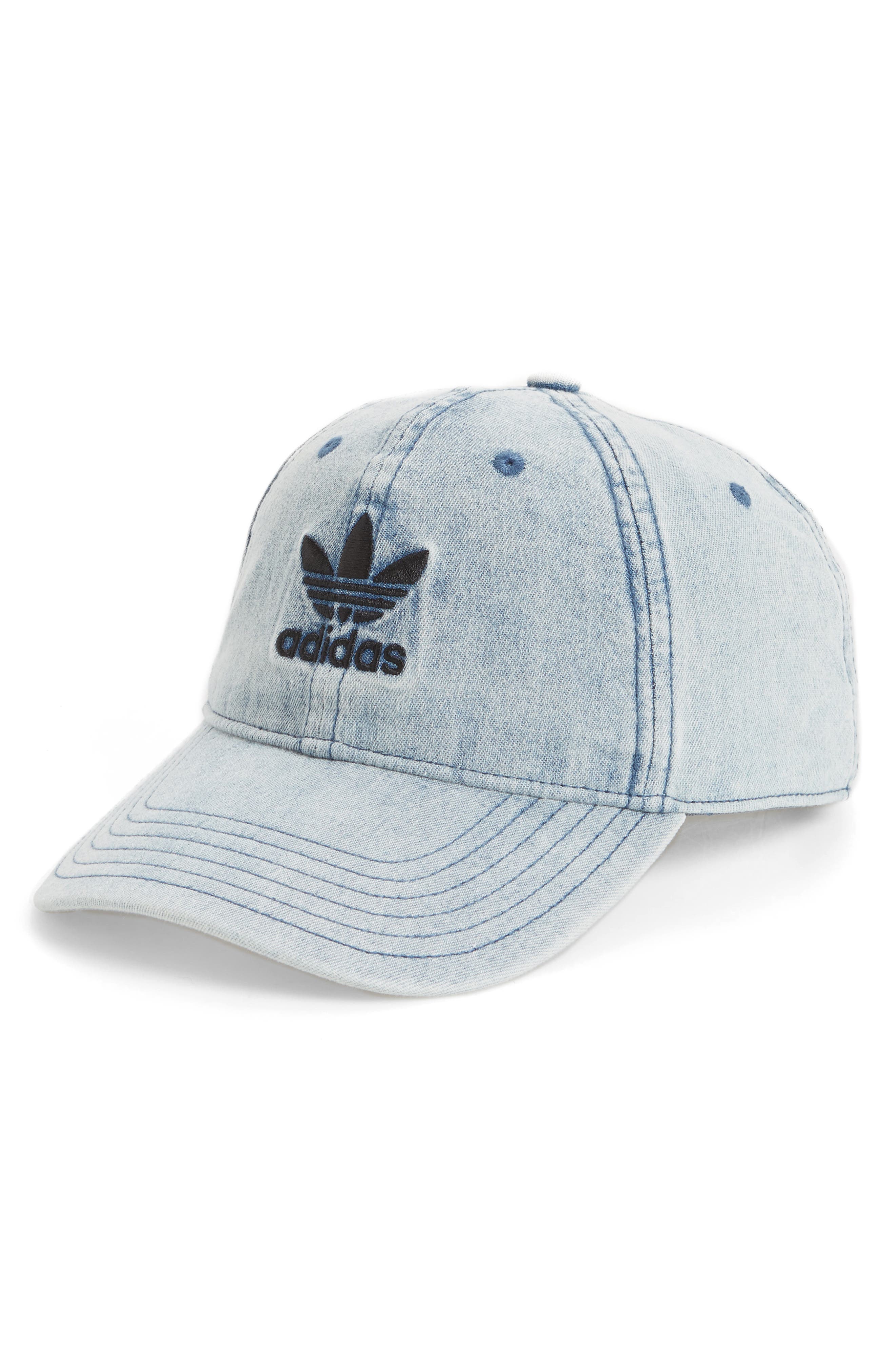 blue jean adidas hat
