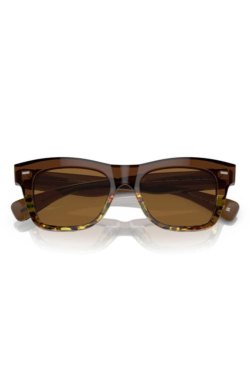 Oliver Peoples Ms. Oliver 51mm Square Sunglasses in Dark Brown at Nordstrom