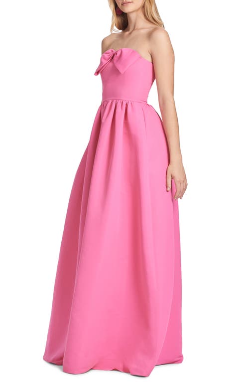 Sachin & Babi Isabeau Gown In Shocking Pink