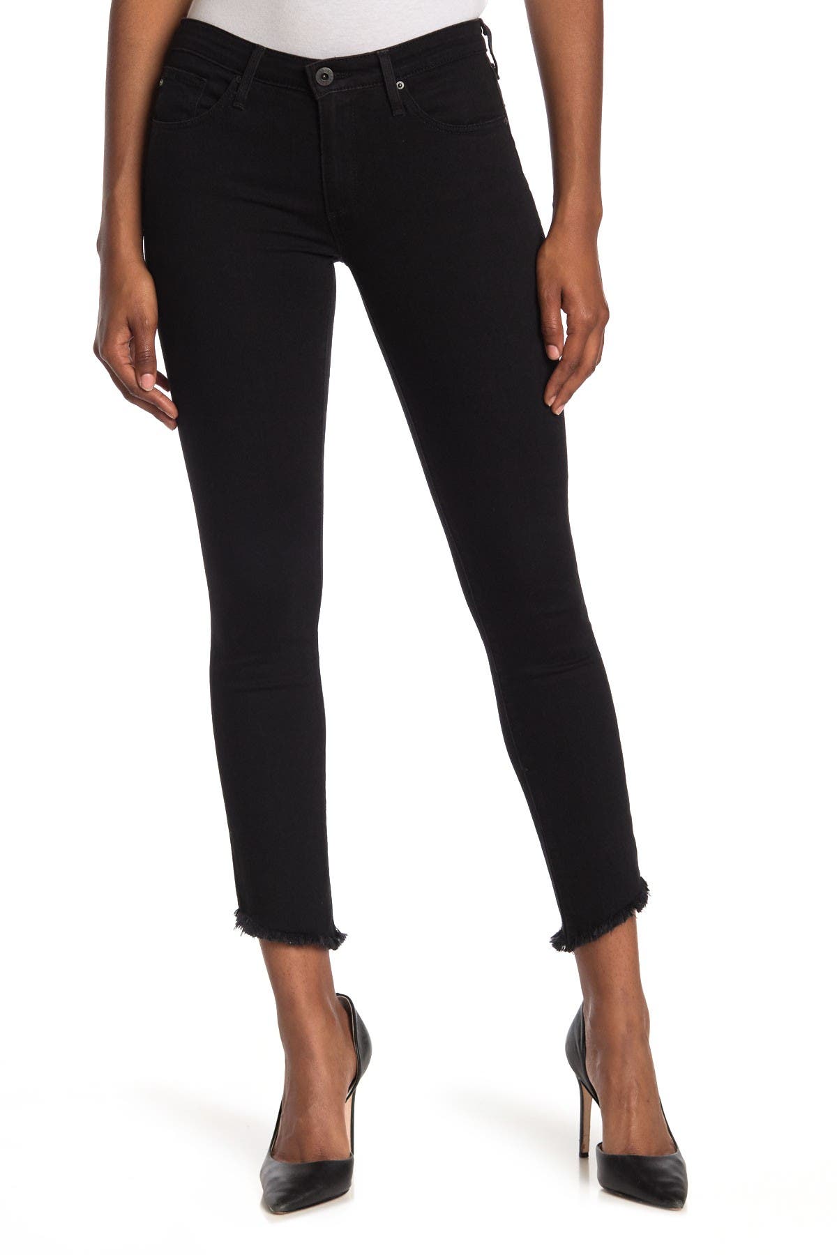Ag Prima Mid-rise Corduroy Cigarette Jeans In Moonless
