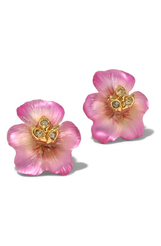 Shop Alexis Bittar Pansy Lucite® Flower Stud Earrings In Morning Pansy