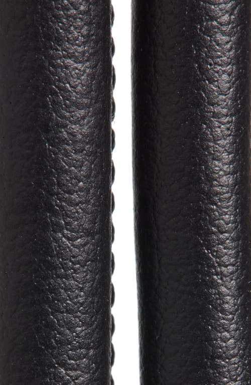 Shop Isabel Marant Silvia Leather Belt In Black/silver
