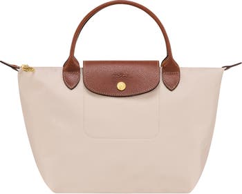 Longchamp Brown/Beige Horse Print Canvas And Leather Hobo