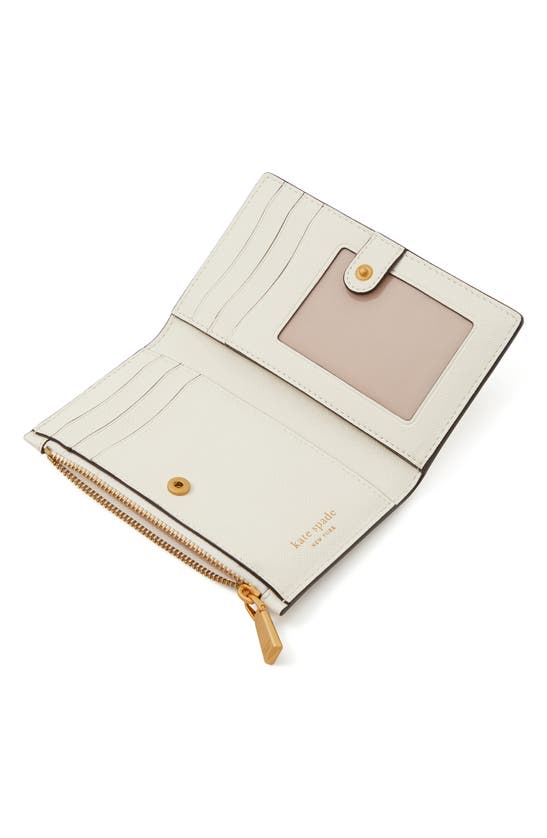 Kate Spade Floral Appliqué Slim Leather Bifold Wallet In Cream Multi ...