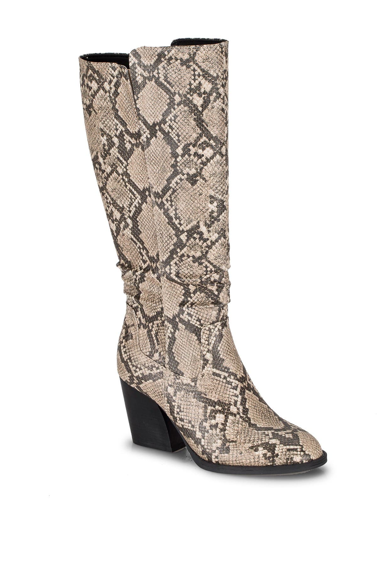 snakeskin boots tall