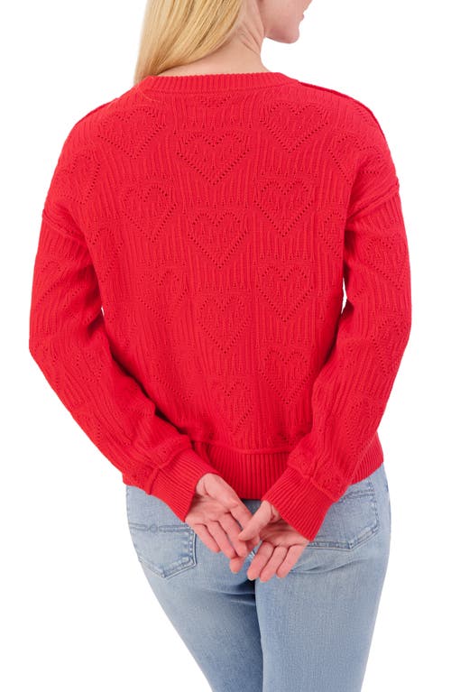 LUCKY BRAND LUCKY BRAND HEART STITCH SWEATER