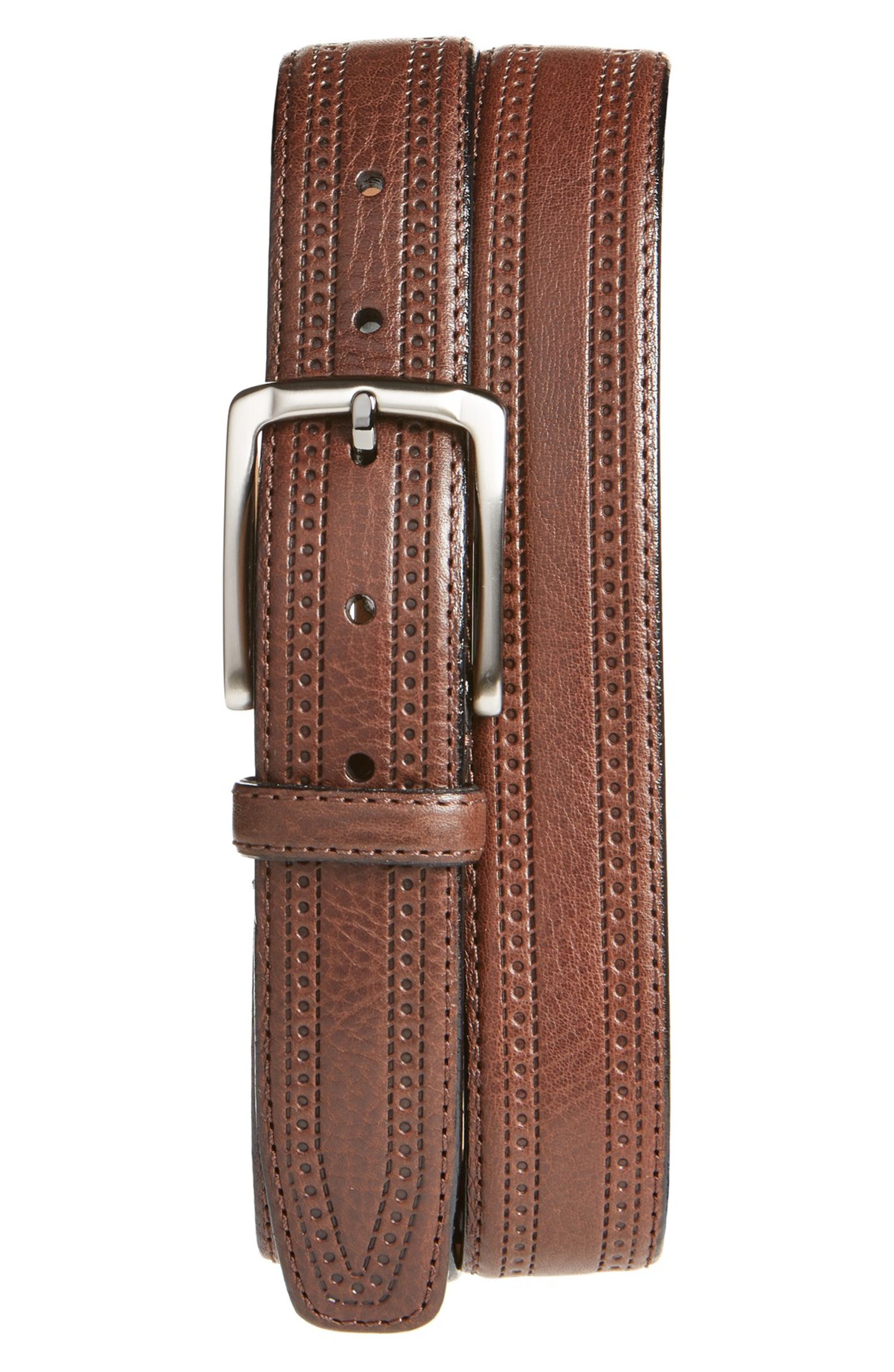 Trafalgar 'Hatcher' Leather Belt | Nordstrom