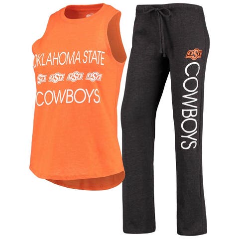 Men's Concepts Sport Orange Oklahoma State Cowboys Swivel Long Sleeve T-Shirt & Pants Sleep Set Size: Large