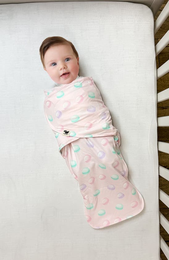 Shop Norani Print Swaddle Blanket In Pink/ Mint