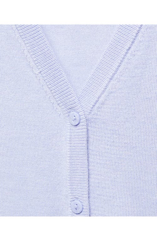 Mango Lightweight Sweater Vest In Blue