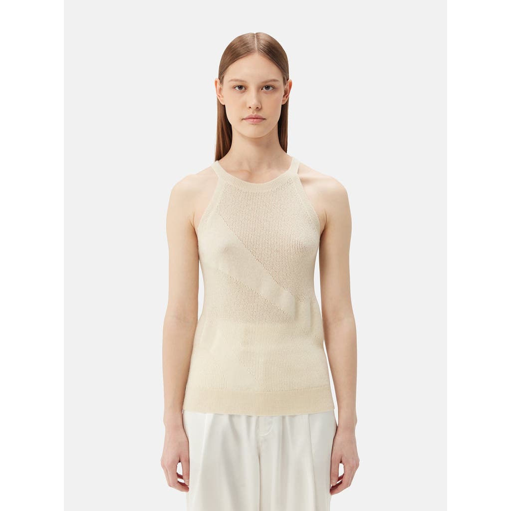 Gobi Mongolian Cashmere Organic Color Cashmere Top In Off White