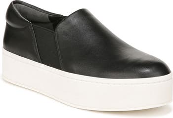 Women's Black Fenix Platform Slip On Sneaker