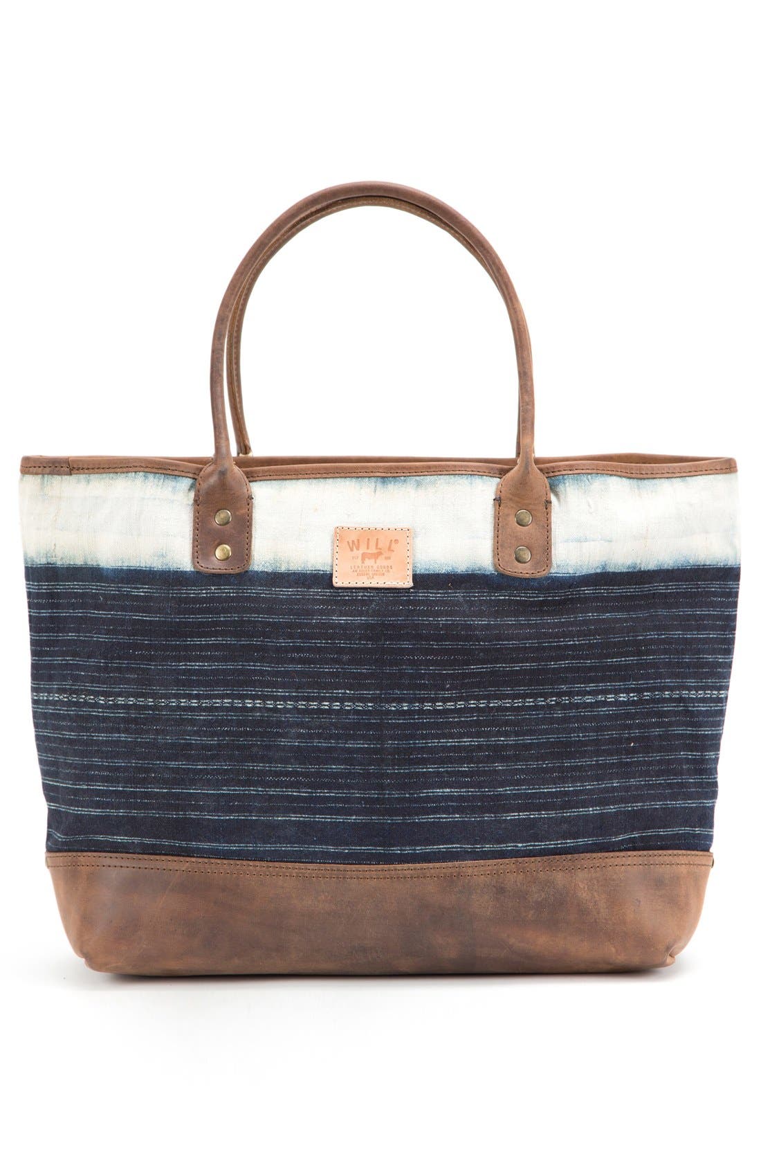 Will Leather Goods 'Indigo Batik' Cotton Canvas Tote Nordstrom