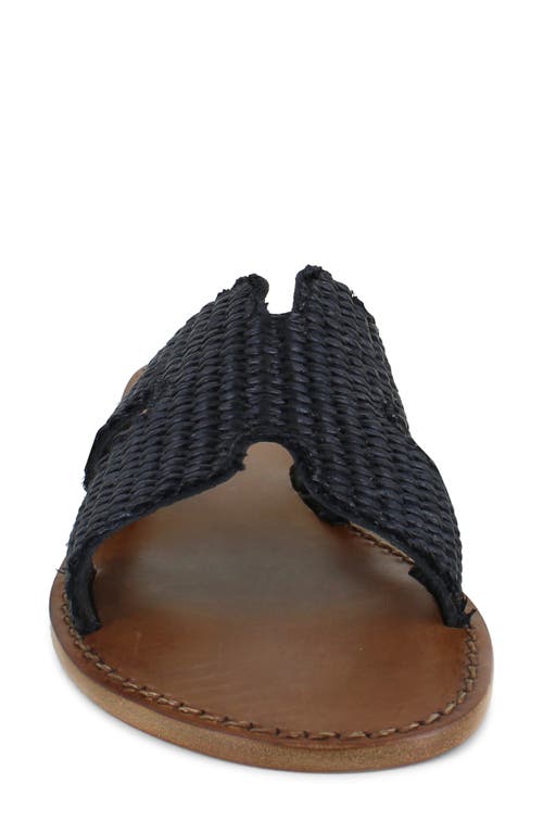 Artisan Crafted By Zigi Fenka Water Resistant Leather Sandal In Black