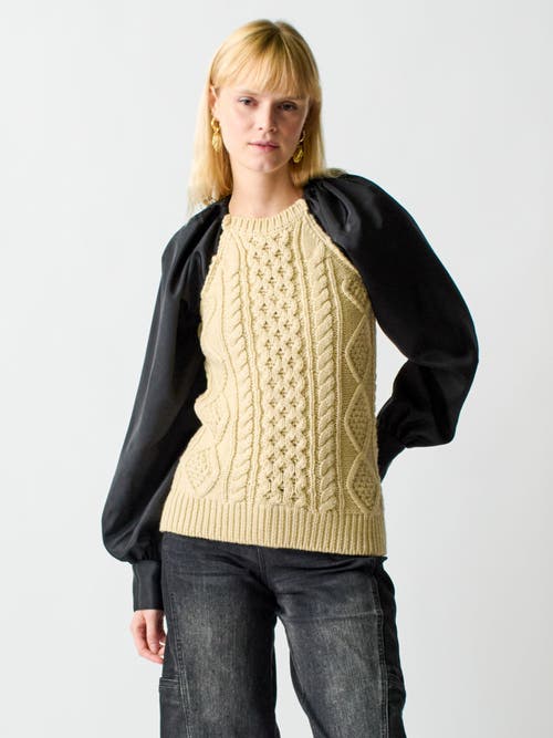 LINGUA FRANCA LINGUA FRANCA MEKAS KNIT COMBO TOP 