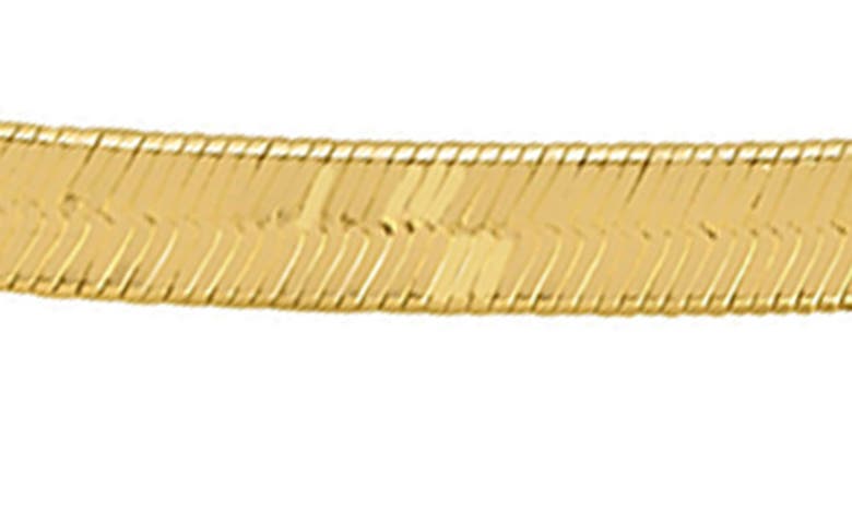 Shop Delmar 10k Yellow Gold Flexible Herringbone Chain Necklace