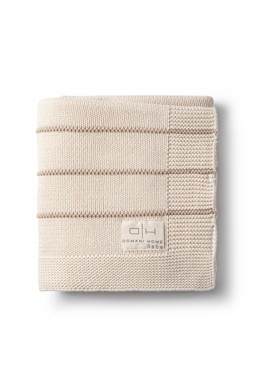 Domani Home Bande Baby Blanket in Linen at Nordstrom