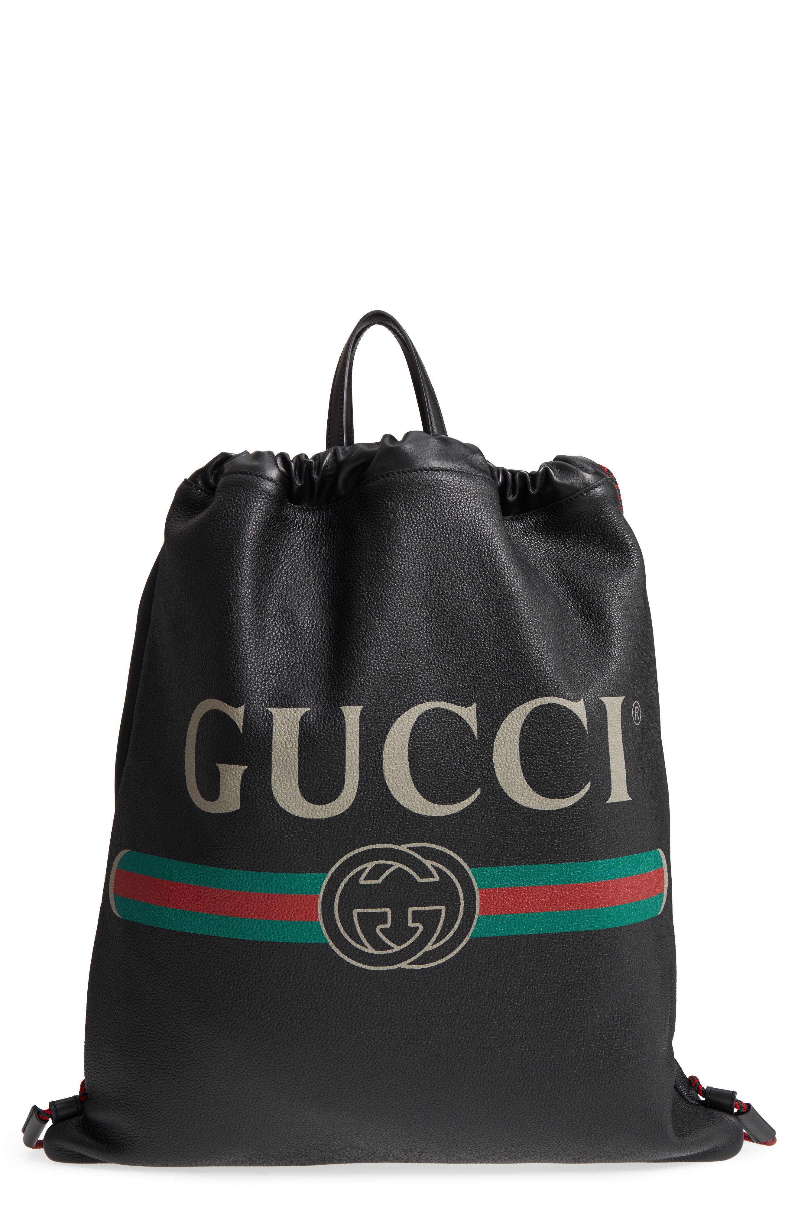 gucci backpack drawstring