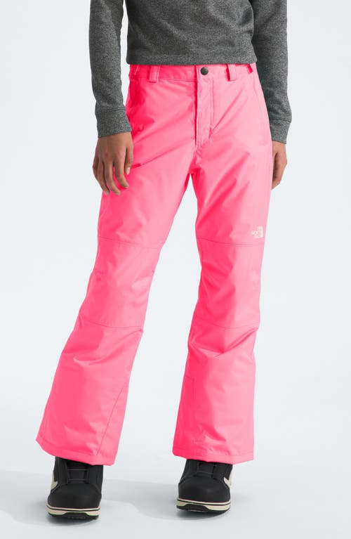 Shop The North Face Kids' Freedom Waterproof Insulated Pants In Radiant Poppy